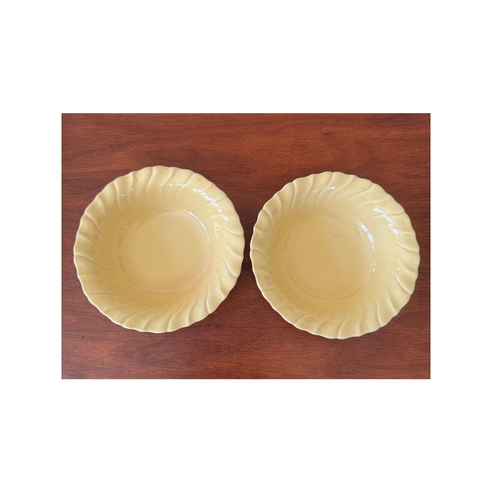 Two (2) Franciscan Coronado Cereal Bowls  Yellow